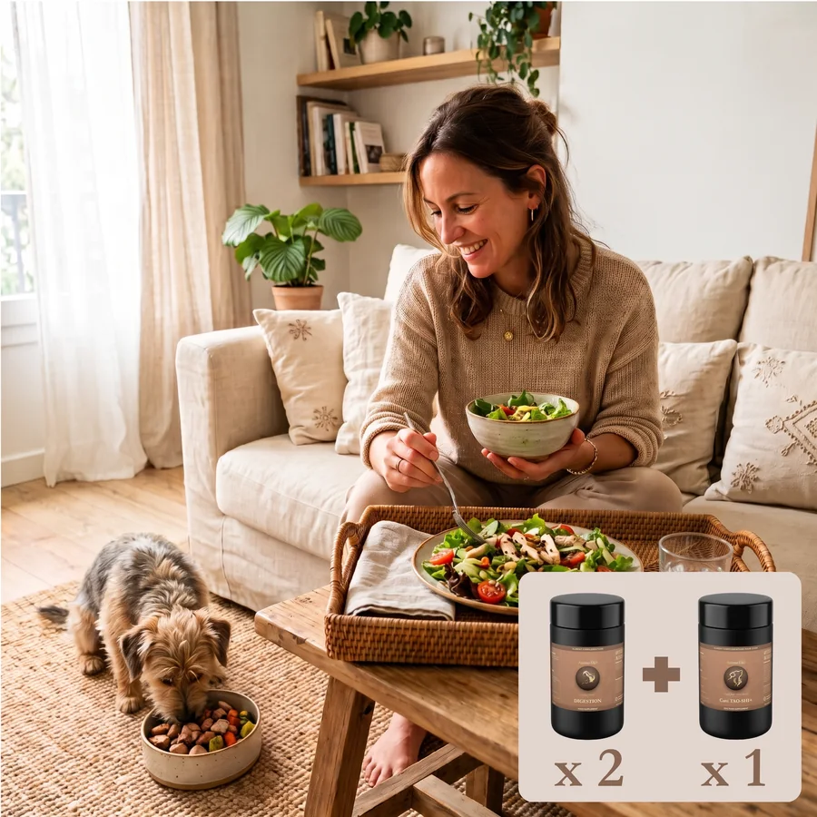 Pack Duo Digestion - une formule pour vous, une pour votre chien