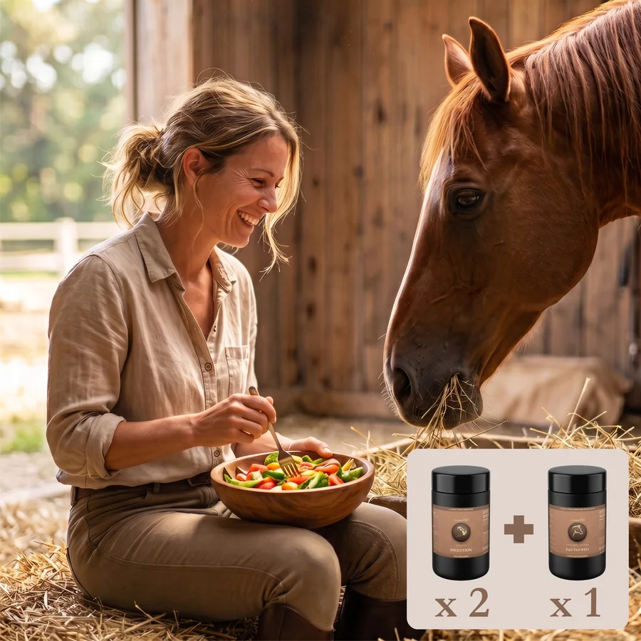 Pack Duo Digestion - une formule pour vous, une pour votre cheval