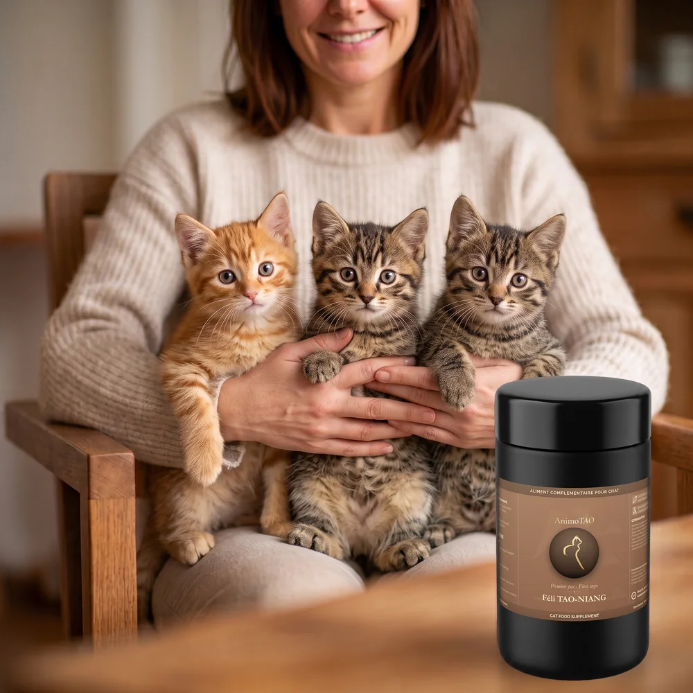 Féli TAO-NIANG - énergie vitale de la chatte gestante et allaitante - pour chat