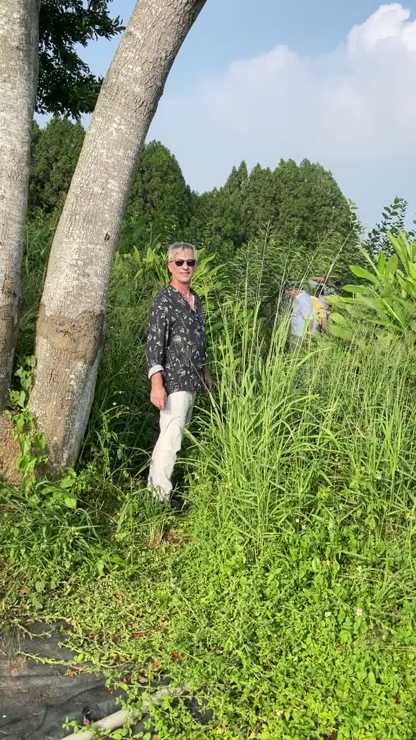 Jean-Luc Klein en plantation, à la rencontre des plantes