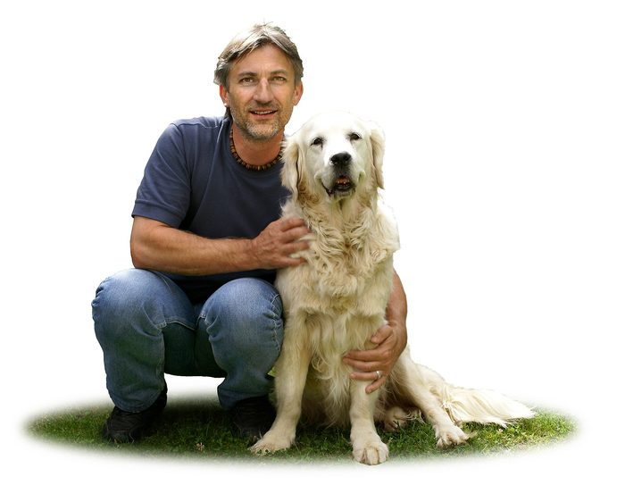 Jean-Luc Klein avec son chien